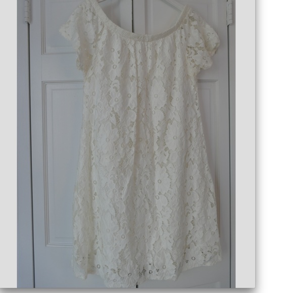 river island boucle shift dress in ivory